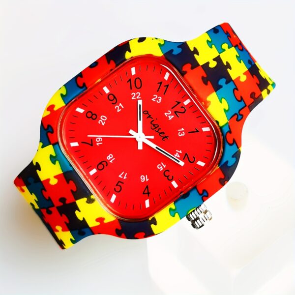 Origset Nurse Watch – Unisex Medical Watch for Nurses & Doctors, 24H Dial, Yellow & Red - Image 5