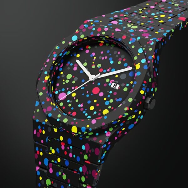 Funky Men's Quartz Watch – Stylish Round Dial, Calendar Feature, Battery Powered, Ideal Gift for Valentine’s & Father’s Day - Image 6