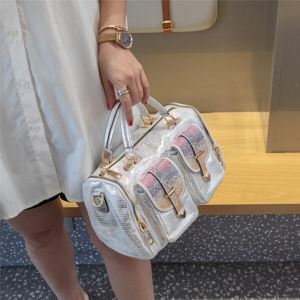 Elegant Large-Capacity Rhinestone Glitter Bag – Stylish Shoulder & Crossbody Handbag for Women - Image 9