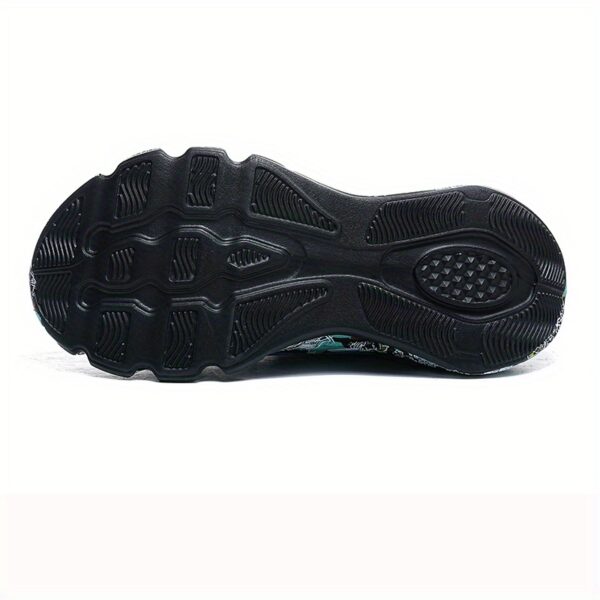 Shock-Absorbing Breathable Graffiti Blade Sneakers – Men's Lace-Up Running Shoes - Image 56