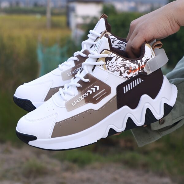 Comfortable Cartoon High-Top Running Shoes – Non-Slip Lace-Up for Outdoor & All-Season - Image 4