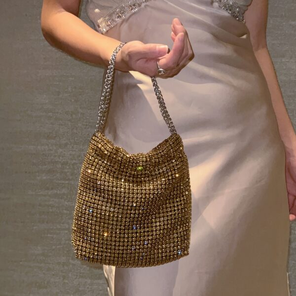 Rhinestone Luxury Clutch – Elegant Acrylic Crossbody Evening Bag | 4-Day Fast Delivery - Image 2