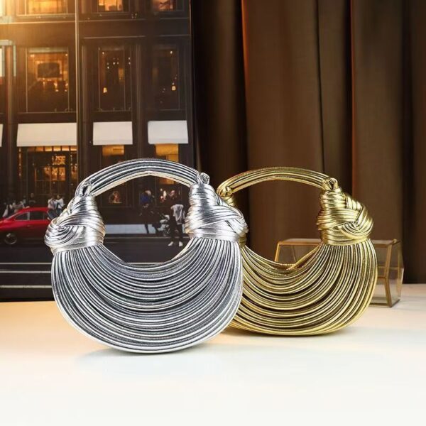New Internet Famous Noodle Bag – Handmade Woven Crossbody Shoulder Bag for Women - Image 4