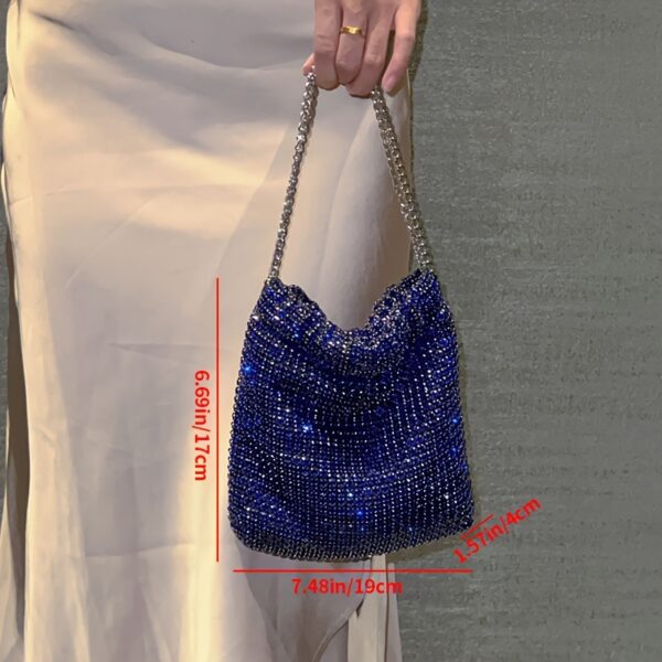 Rhinestone Luxury Clutch – Elegant Acrylic Crossbody Evening Bag | 4-Day Fast Delivery - Image 4