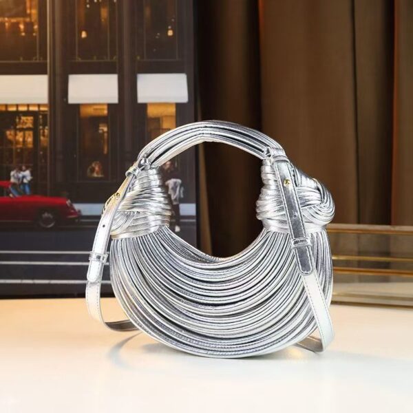 New Internet Famous Noodle Bag – Handmade Woven Crossbody Shoulder Bag for Women - Image 2