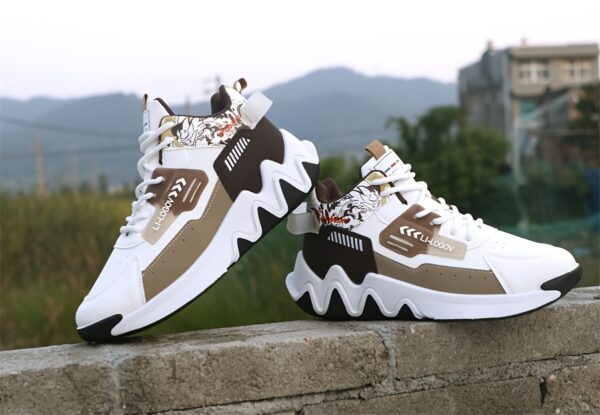 Comfortable Cartoon High-Top Running Shoes – Non-Slip Lace-Up for Outdoor & All-Season - Image 14