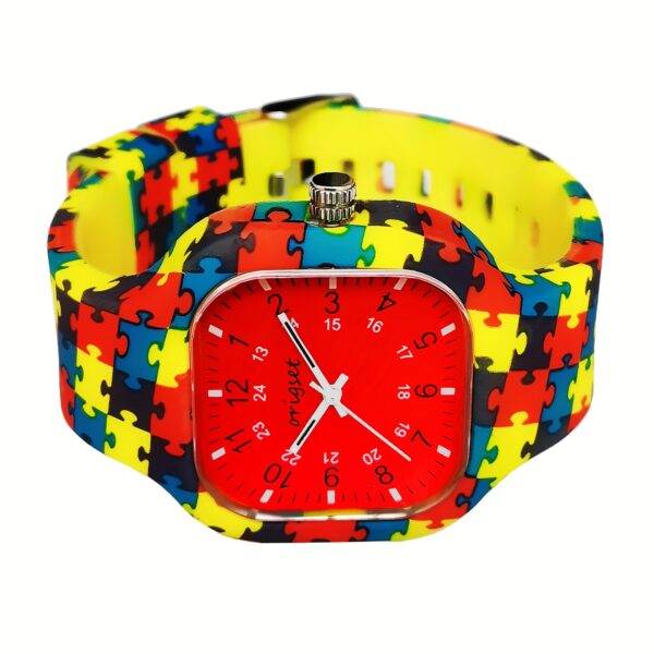 Origset Nurse Watch – Unisex Medical Watch for Nurses & Doctors, 24H Dial, Yellow & Red - Image 3