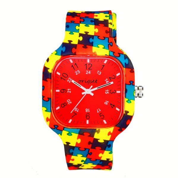 Origset Nurse Watch – Unisex Medical Watch for Nurses & Doctors, 24H Dial, Yellow & Red - Image 2