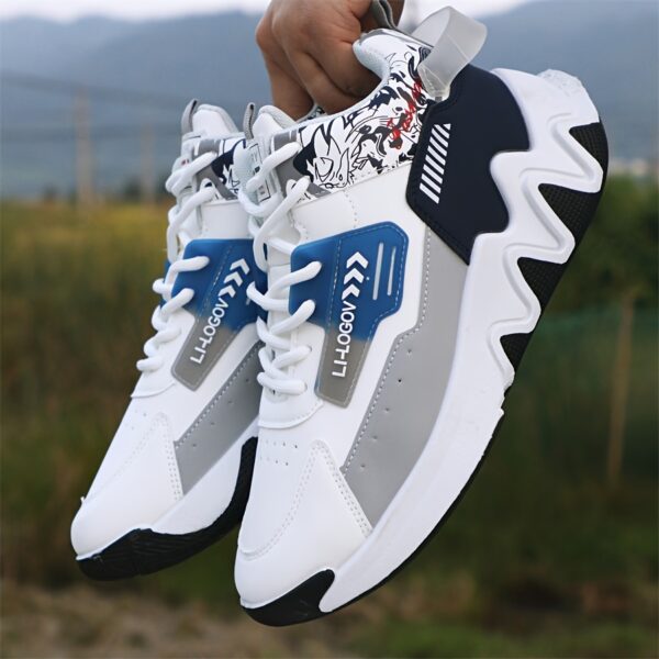 Comfortable Cartoon High-Top Running Shoes – Non-Slip Lace-Up for Outdoor & All-Season - Image 3